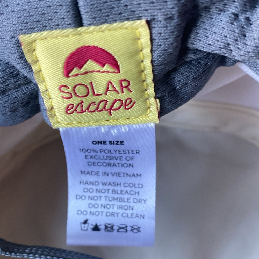 Solar Escape Hat Cream and Gray - Picture 5 of 5